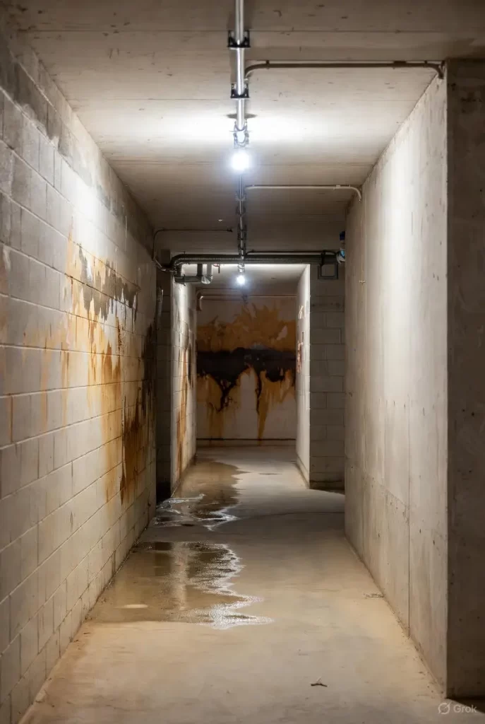 basement wall leaks