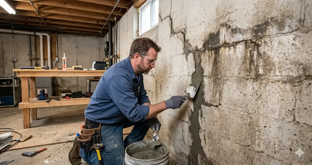 basement wall repair