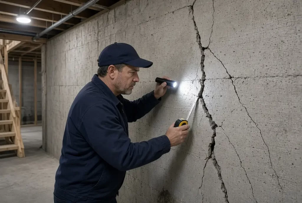 cracked basement walls